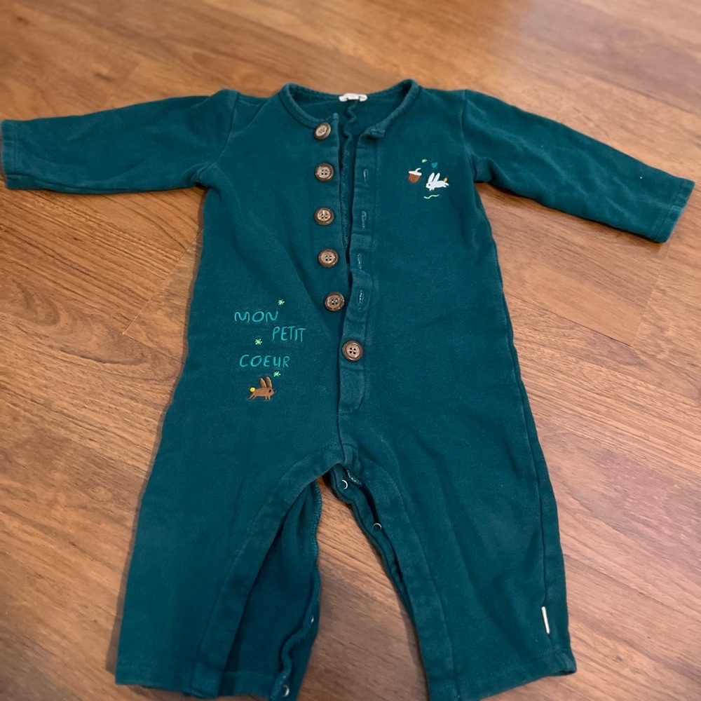 Catimini embroidered romper